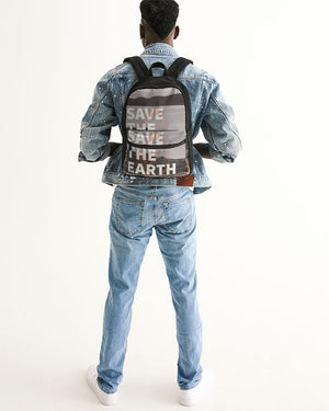 frezh-clothin.myshopify.com Save The World Small Canvas Backpack accessories Frezh-Clothin frezh-clothin.myshopify.com [variant_title]
