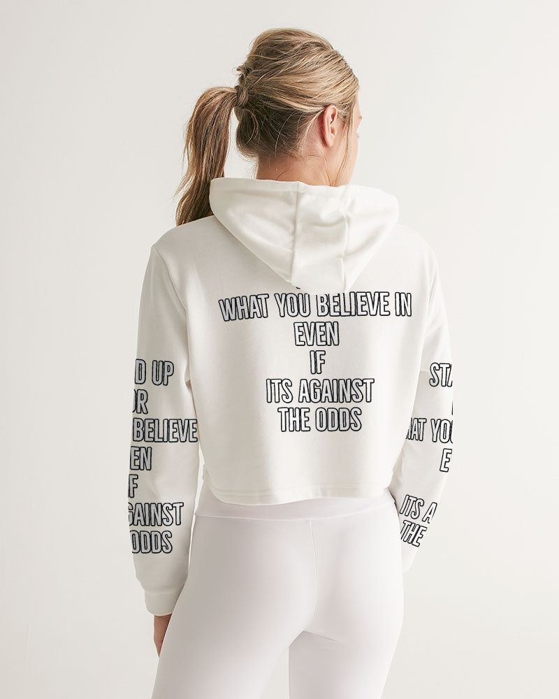 frezh-clothin.myshopify.com Stand for something Women's Cropped Hoodie cloth Frezh-Clothin frezh-clothin.myshopify.com [variant_title]