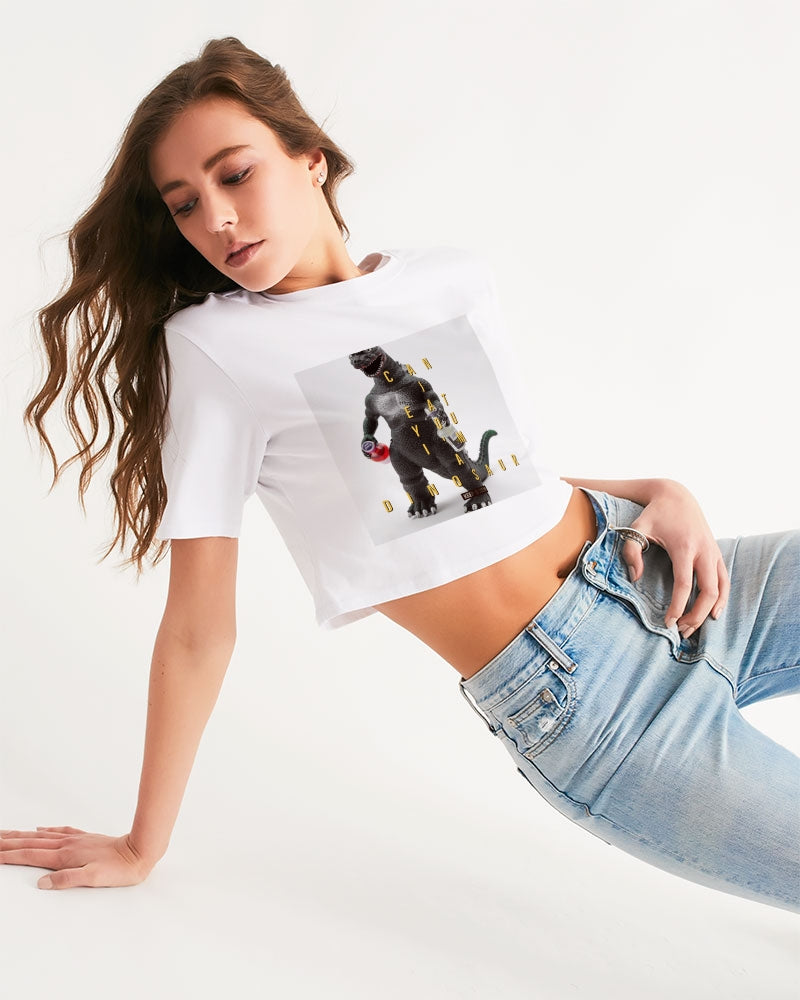 frezh-clothin.myshopify.com Dinsour Women's Cropped Tee cloth Frezh-Clothin frezh-clothin.myshopify.com [variant_title]