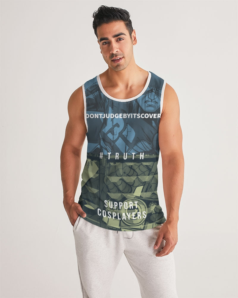 frezh-clothin.myshopify.com Dont judge by its cover Men's Sports Tank cloth Frezh-Clothin frezh-clothin.myshopify.com [variant_title]