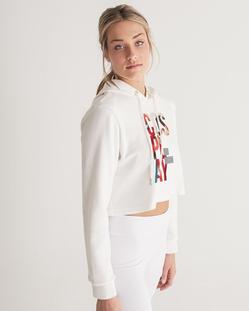 frezh-clothin.myshopify.com Cosplay is life Women's Cropped Hoodie cloth Frezh-Clothin frezh-clothin.myshopify.com [variant_title]