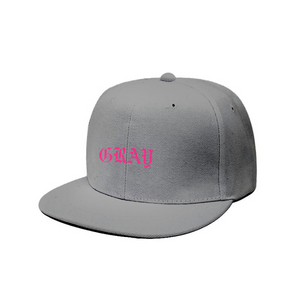 frezh-clothin.myshopify.com Custom Embroidery Snapback Hat - Old English [product_type] Podify frezh-clothin.myshopify.com Gray