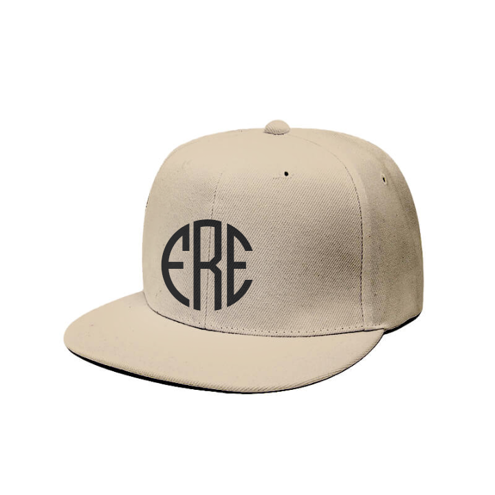 frezh-clothin.myshopify.com Custom Embroidery Snapback Hat - Round Monogram [product_type] Podify frezh-clothin.myshopify.com Khaki