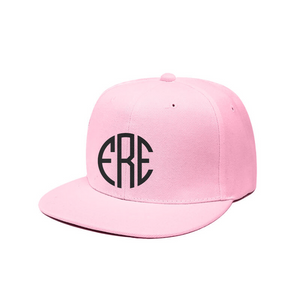 frezh-clothin.myshopify.com Custom Embroidery Snapback Hat - Round Monogram [product_type] Podify frezh-clothin.myshopify.com Pink