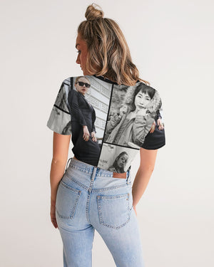 frezh-clothin.myshopify.com L.D.F.W Women's Twist-Front Cropped Tee cloth Frezh-Clothin frezh-clothin.myshopify.com [variant_title]