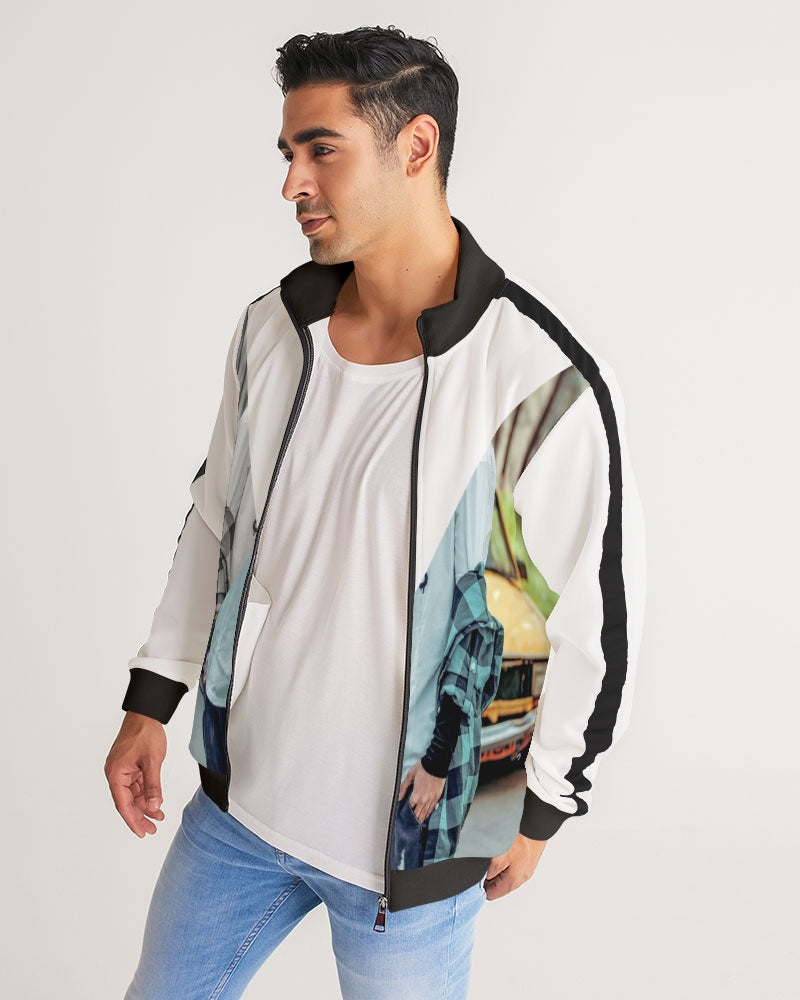 frezh-clothin.myshopify.com Two sides to a story Men's Stripe-Sleeve Track Jacket cloth Frezh-Clothin frezh-clothin.myshopify.com [variant_title]
