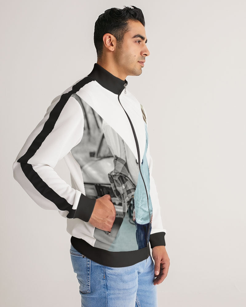 frezh-clothin.myshopify.com Two sides to a story Men's Stripe-Sleeve Track Jacket cloth Frezh-Clothin frezh-clothin.myshopify.com [variant_title]