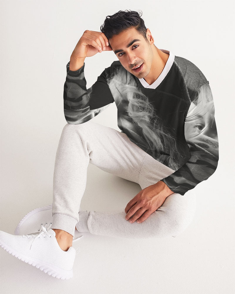 frezh-clothin.myshopify.com Behind The Mask Men's Long Sleeve Sports Jersey cloth Frezh-Clothin frezh-clothin.myshopify.com [variant_title]