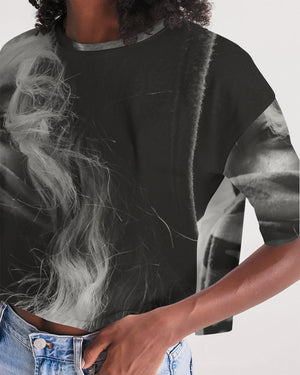 frezh-clothin.myshopify.com Behind The Mask Women's Lounge Cropped Tee cloth Frezh-Clothin frezh-clothin.myshopify.com [variant_title]