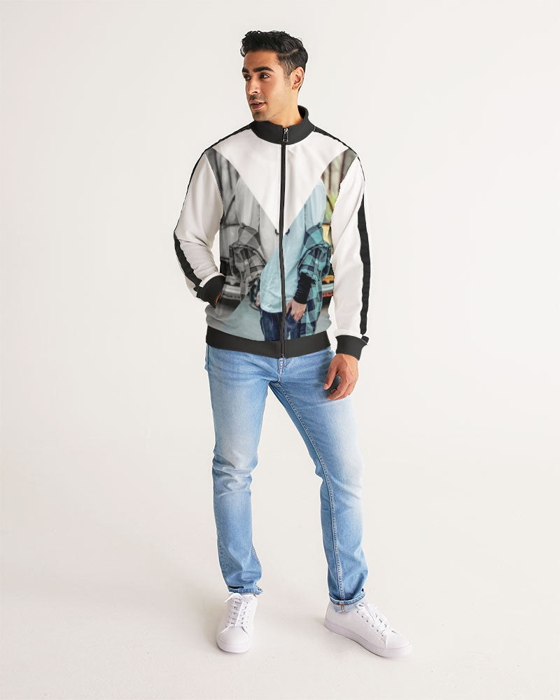 frezh-clothin.myshopify.com Two sides to a story Men's Stripe-Sleeve Track Jacket cloth Frezh-Clothin frezh-clothin.myshopify.com [variant_title]