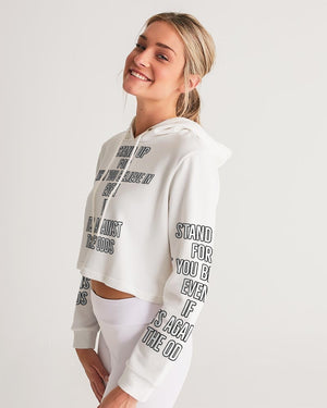 frezh-clothin.myshopify.com Stand for something Women's Cropped Hoodie cloth Frezh-Clothin frezh-clothin.myshopify.com [variant_title]