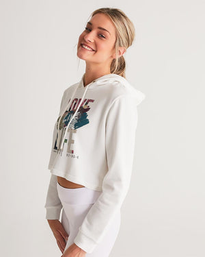 frezh-clothin.myshopify.com Love, Live. Life Women's Cropped Hoodie cloth Frezh-Clothin frezh-clothin.myshopify.com [variant_title]