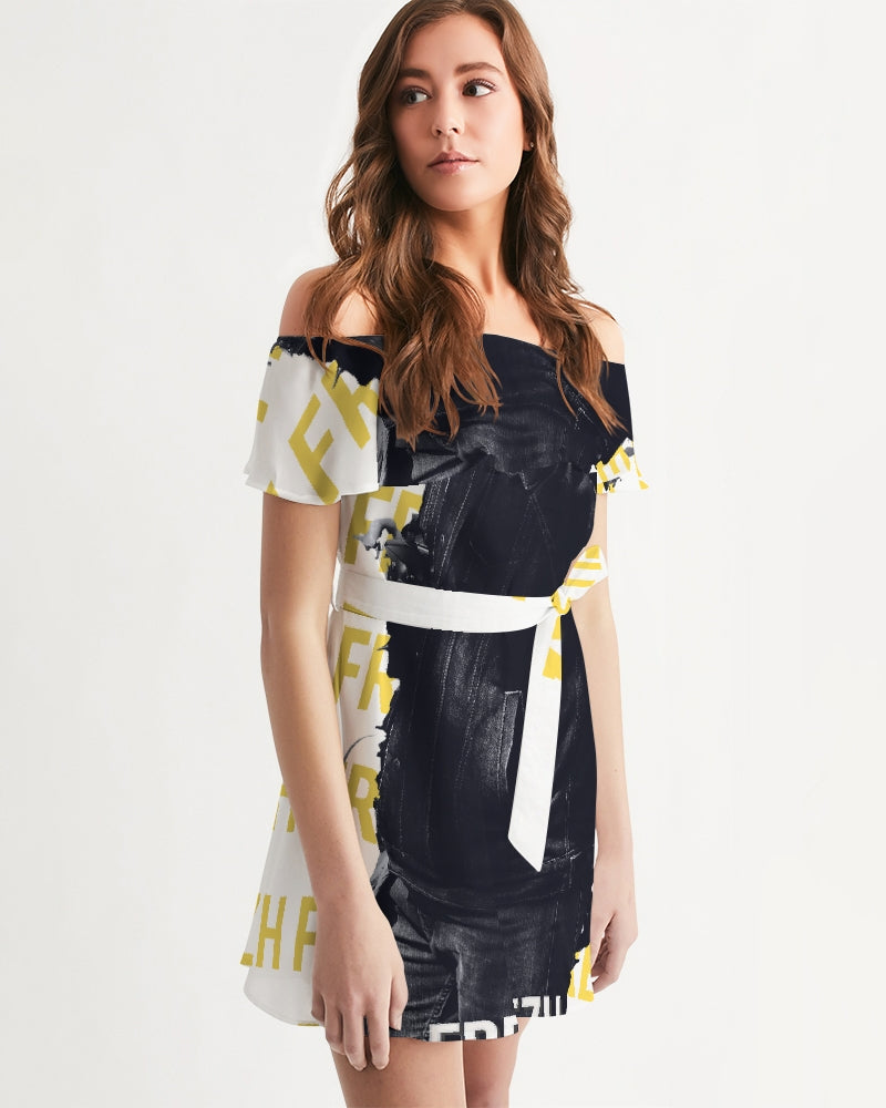 frezh-clothin.myshopify.com Frezh notice 1.0 Women's Off-Shoulder Dress cloth Frezh-Clothin frezh-clothin.myshopify.com [variant_title]