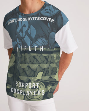 frezh-clothin.myshopify.com Dont judge by its cover Men's Premium Heavyweight Tee cloth Frezh-Clothin frezh-clothin.myshopify.com [variant_title]