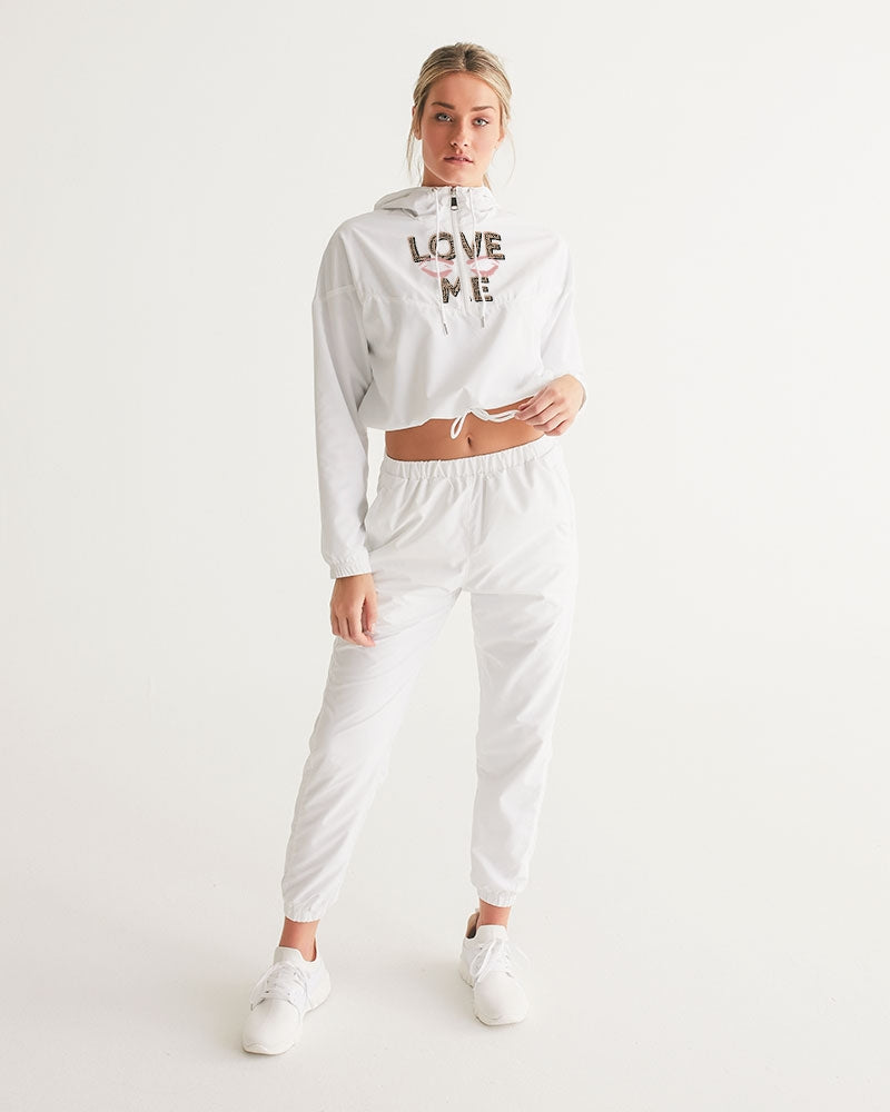 frezh-clothin.myshopify.com Love me Women's Cropped Windbreaker cloth Frezh-Clothin frezh-clothin.myshopify.com [variant_title]