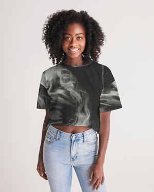 frezh-clothin.myshopify.com Behind The Mask Women's Lounge Cropped Tee cloth Frezh-Clothin frezh-clothin.myshopify.com [variant_title]