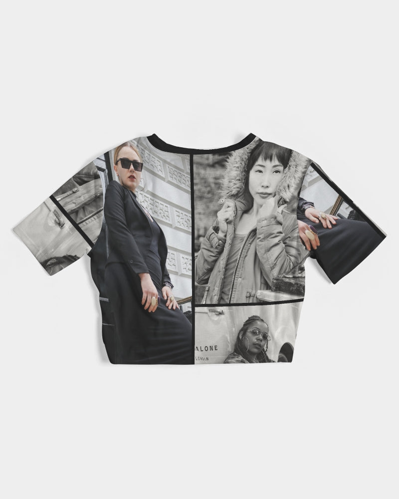 frezh-clothin.myshopify.com L.D.F.W Women's Twist-Front Cropped Tee cloth Frezh-Clothin frezh-clothin.myshopify.com [variant_title]