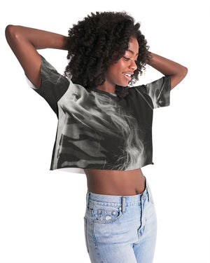 frezh-clothin.myshopify.com Behind The Mask Women's Lounge Cropped Tee cloth Frezh-Clothin frezh-clothin.myshopify.com [variant_title]