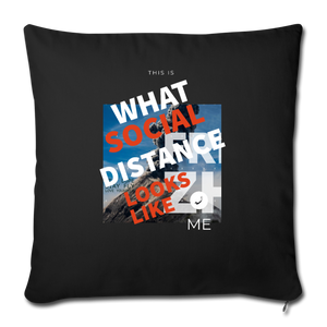 Sofa pillow with filling 45cm x 45cm - black