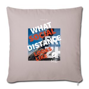Sofa pillow with filling 45cm x 45cm - light taupe