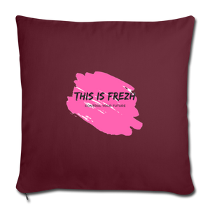 Sofa pillow with filling 45cm x 45cm - burgundy