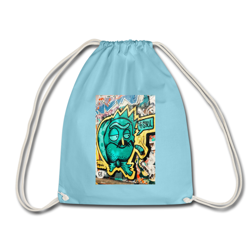 Drawstring Bag - aqua