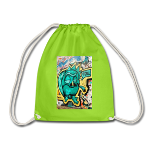 Drawstring Bag - neon green
