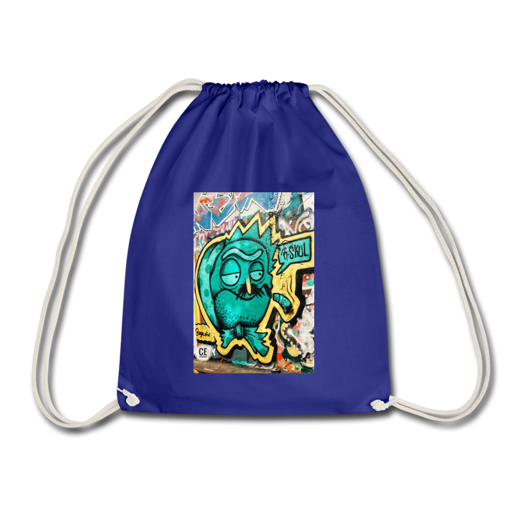 Drawstring Bag - royal blue