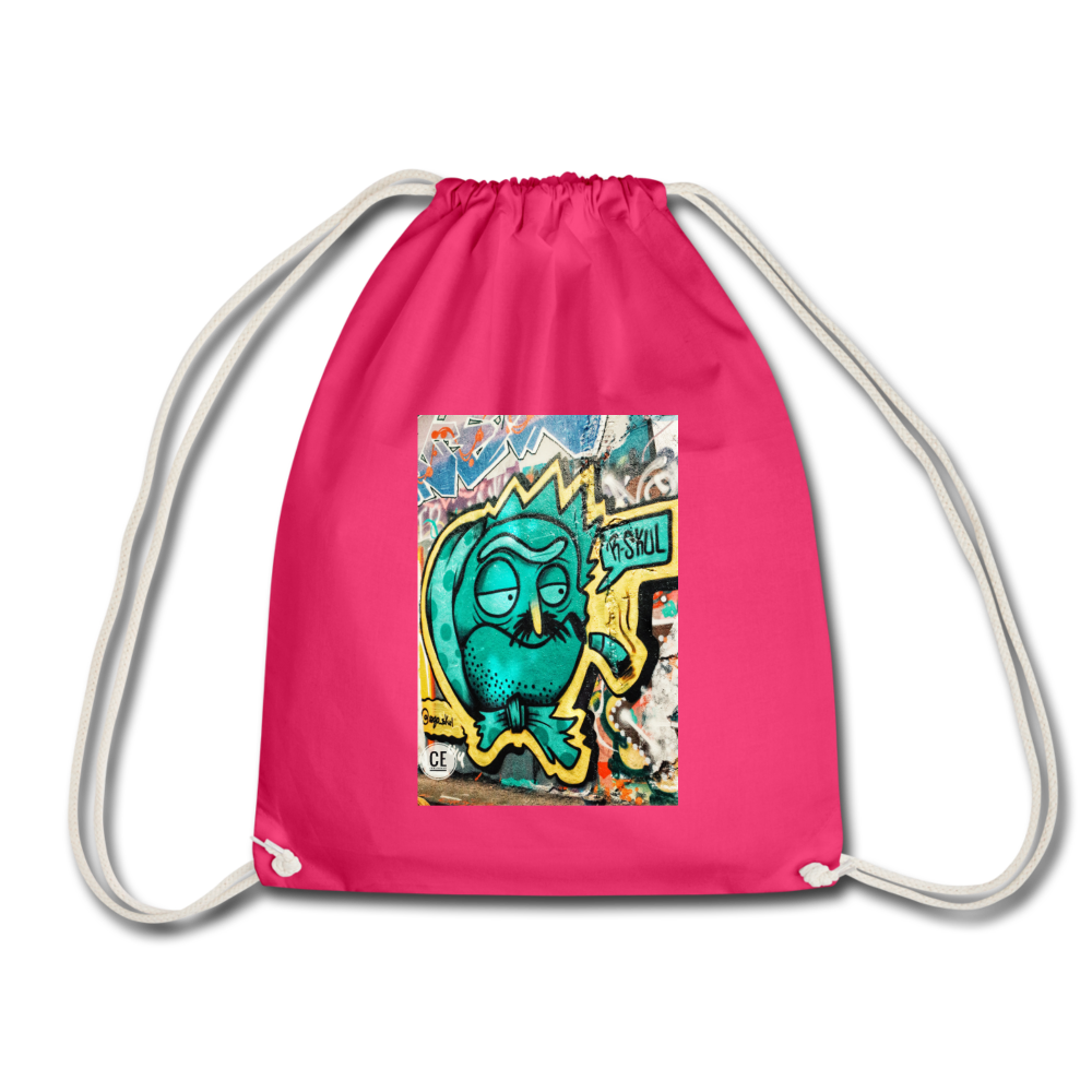 Drawstring Bag - fuchsia